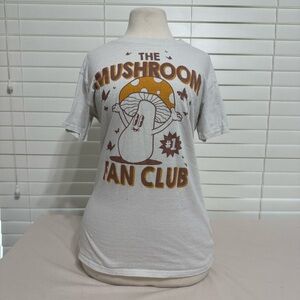 White Graphic Tee - The Mushroom Fan Club